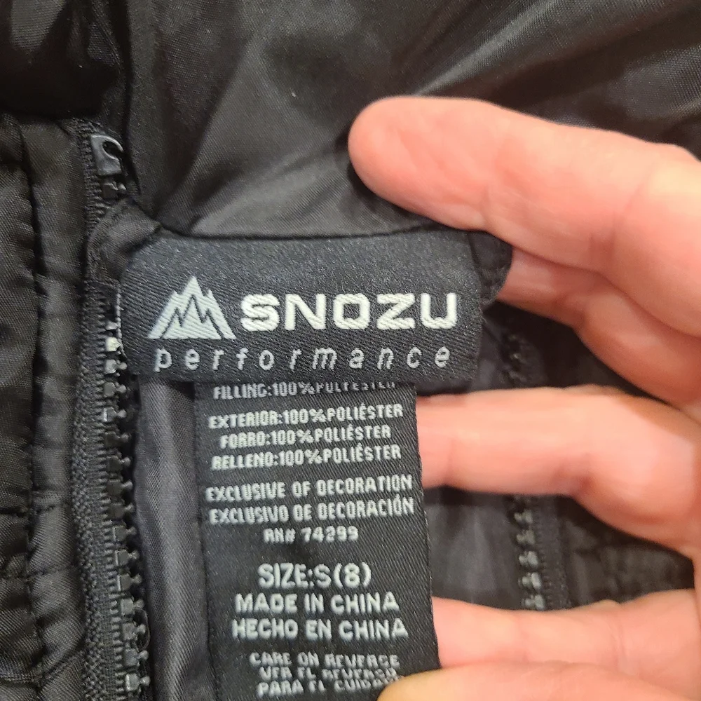Snozu Kids Black Puffer Jacket